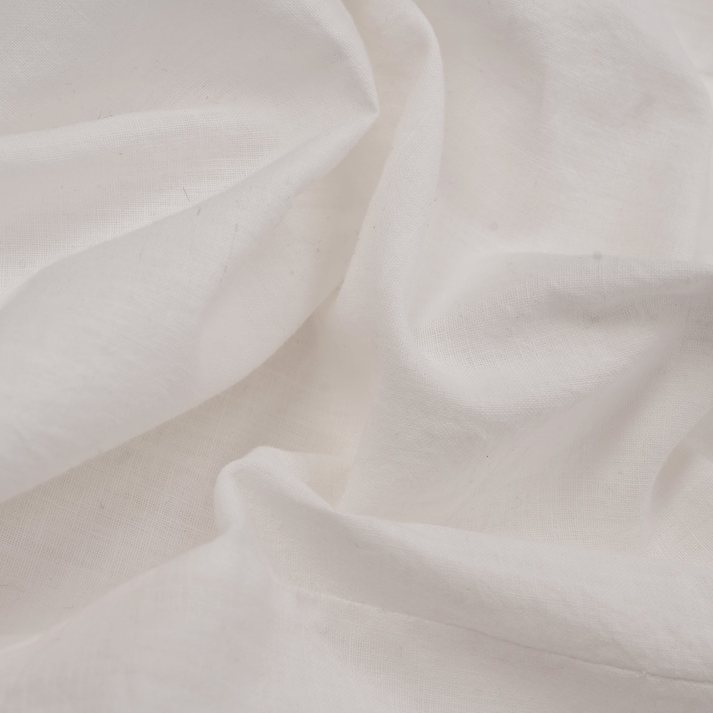 Back view of slim fit white handwoven cotton shirt